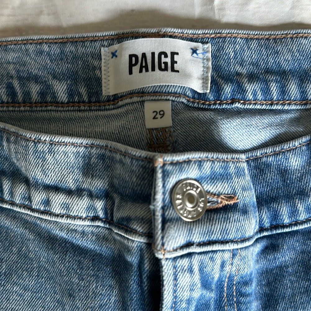 Paige Noella Cropped Maternity Jeans